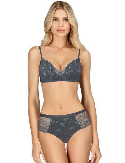 Бюстгальтер триангул без косточек Amelie POLINA 2013 серо-синий, Цвет: серо-синий, Размеры: 85C, изображение 2