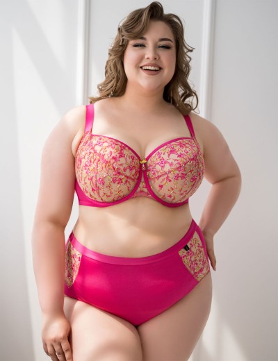 Высокие трусы слипы Kris Line CANDY PINK high waist, Цвет: розовый, Размеры: 3XL, изображение 4