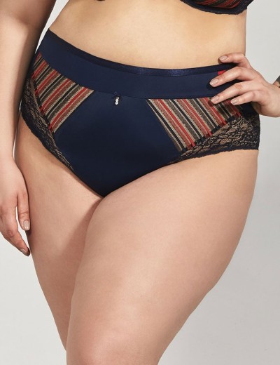 Трусы слипы высокие Kris Line ELIZABETH high waist, Цвет: темно-синий, Размеры: M, изображение 4