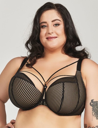 Бюстгальтер полумягкий с подкроем Kris Line MIRACLE semi-soft side support, Цвет: черный, Размеры: 90K, изображение 5