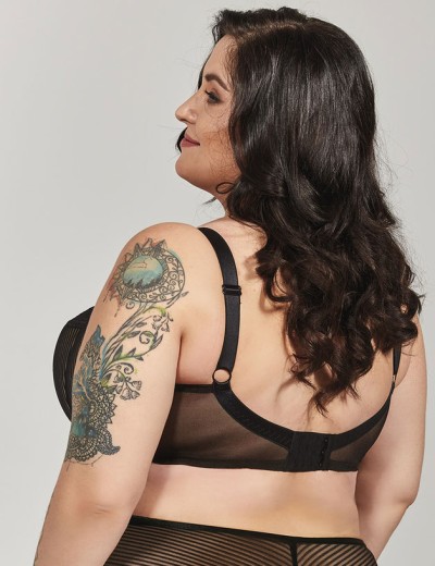 Бюстгальтер полумягкий с подкроем Kris Line MIRACLE semi-soft side support, Цвет: черный, Размеры: 90K, изображение 2