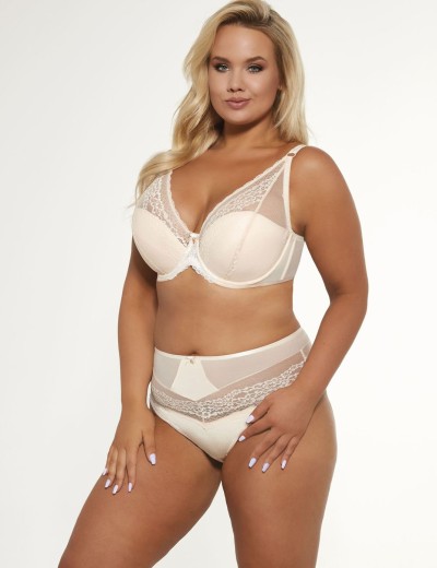 Бюстгальтер бралетт пуш-ап Kris Line POLA bralette p-up, Цвет: латте, Размеры: 65E, изображение 5