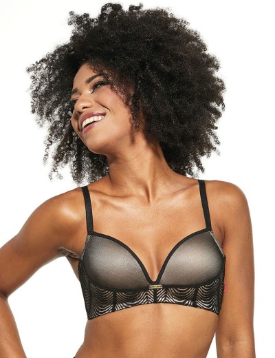 Бюстгальтер супер пуш-ап без косточек Kris Line SUSANNE smart monocup, Цвет: черный, Размеры: 70A, изображение 2