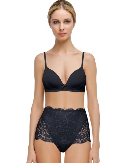 Бесшовный бюстгальтер балконет без косточек Mioocchi MADLEN 7732 nero, Цвет: nero, Размеры: 70B, изображение 3