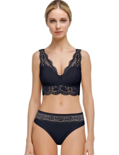 Топ-бралетт со съемными вкладышами Mioocchi MADLEN 7734 nero, Цвет: nero, Размеры: S, изображение 3