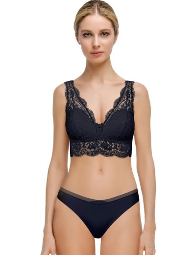 Топ-бралетт со съемными вкладышами Mioocchi MADLEN 7734 nero, Цвет: nero, Размеры: S, изображение 4