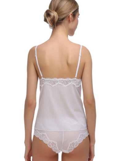 Майка на узких бретелях Mioocchi MARTA 7574 bianco, Цвет: bianco (белый), Размеры: XL, изображение 2