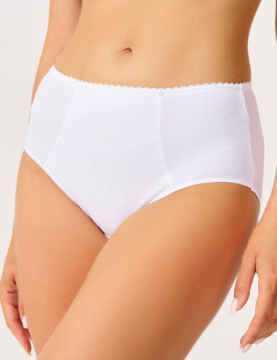 Трусы слипы миди Novella 105 белый, Цвет: белый, Размеры: 4XL, изображение 3