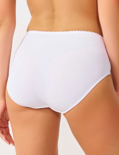 Трусы слипы миди Novella 105 белый, Цвет: белый, Размеры: 4XL, изображение 2