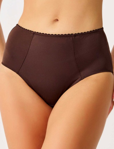 Трусы слипы миди Novella 105 шоколад, Цвет: шоколад, Размеры: L, изображение 3