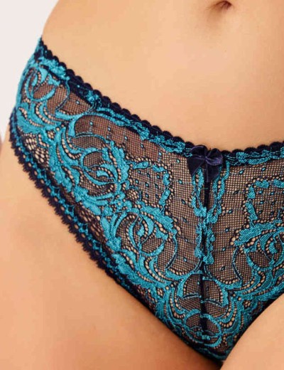 Трусы стринги биколорные Simona M 003/98 кварц-лазурит, Цвет: кварц-лазурит, Размеры: XL, изображение 3 Трусы стринги биколорные Simona M 003/98 кварц-лазурит, Цвет: кварц-лазурит, Размеры: XL, изображение 3