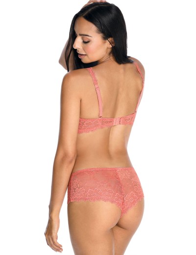Кружевные трусы шортики MAT CARMELA BRZOSKWINIA F-053-54-2, Цвет: персиковый, Размеры: S, изображение 4