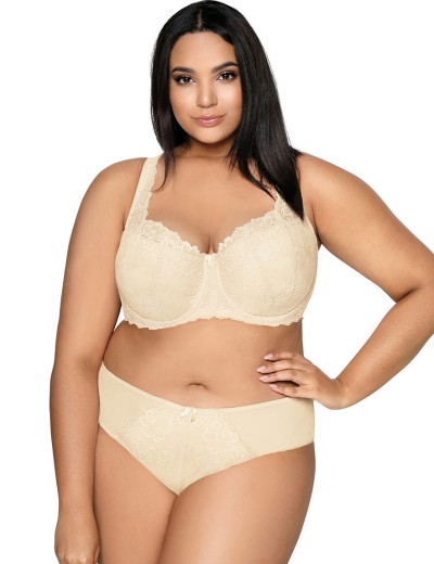 Трусы слипы миди MAT CARMELA KREMOWY F-053-51-1, Цвет: кремовый, Размеры: M, изображение 2