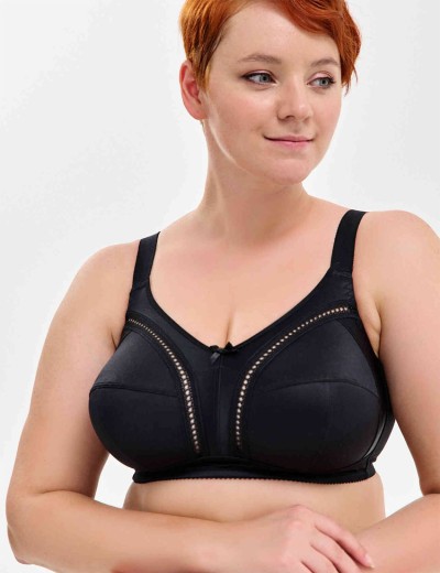 Бюстгальтер мягкий без косточек Milavitsa 104040 / 124040 черный, Цвет: черный, Размеры: 85E, изображение 3