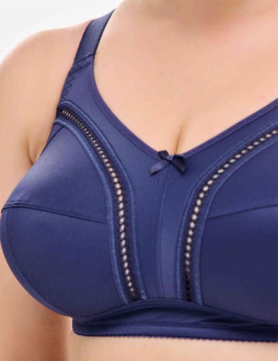 Бюстгальтер мягкий без косточек Milavitsa 104040 / 124040 голубика, Цвет: голубика, Размеры: 95C, изображение 2