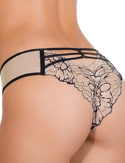 Комплект Mioocchi VALERIE 778484 бралетт и бразилиана nudo/nero, Цвет: nudo/nero, Размеры: L, изображение 6