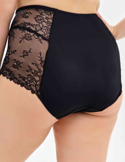 Высокие трусы слипы Nikol Djumon 151 32 черный, Цвет: черный, Размеры: 2XL, изображение 2