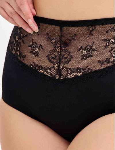 Высокие трусы слипы Nikol Djumon 151 35 черный, Цвет: черный, Размеры: S, изображение 3