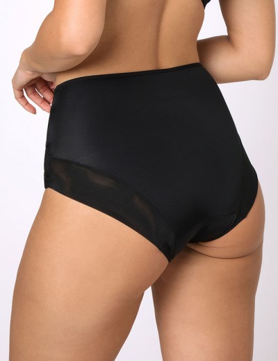 Трусы слипы высокие Subtille TEONA BLACK high-waist, Цвет: черный, Размеры: M, изображение 2