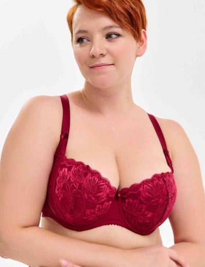Бюстгальтер балконет Elli 7055 румба, Цвет: румба, Размеры: 85F, изображение 3