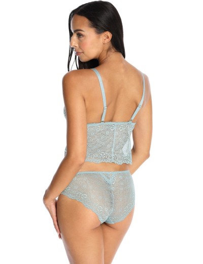 Кружевной топ бралетт MAT LUCKY MORSKI M-3443-0, Цвет: голубой, Размеры: M, изображение 6