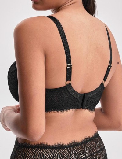 Бюстгальтер полумягкий Alles ZARINA PU black, Цвет: черный, Размеры: 70G, изображение 2