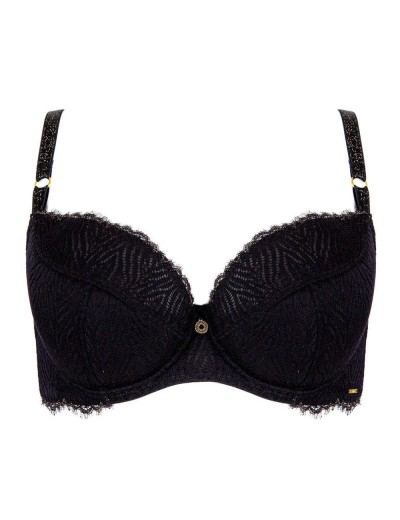 Бюстгальтер полумягкий Alles ZARINA PU black, Цвет: черный, Размеры: 70G, изображение 5