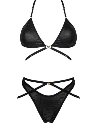Соблазнительный комплект Obsessive COBRA NIVE SET, Цвет: черный, Размеры: L/XL, изображение 4