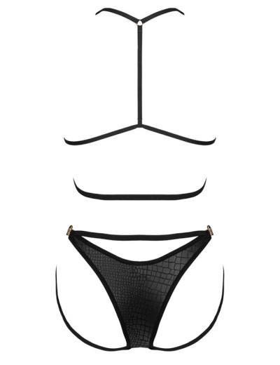 Соблазнительный комплект Obsessive COBRA NIVE SET, Цвет: черный, Размеры: L/XL, изображение 5