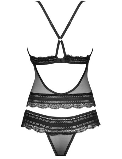 Комплект топ + шорты Obsessive IVANNES SET, Цвет: черный, Размеры: S/M, изображение 5