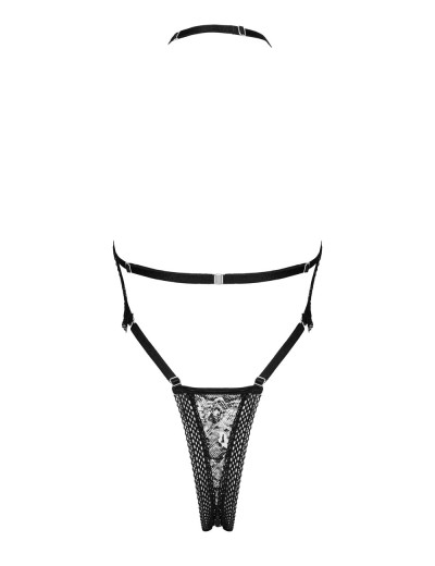 Сексуальное боди Obsessive XENITA TEDDY, Цвет: черно-бежевый, Размеры: S/M, изображение 5