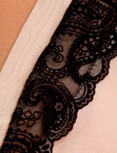 Полупрозрачный пеньюар CASMIR DAISY PEIGNOIR, Цвет: бежевый, Размеры: S/M, изображение 5