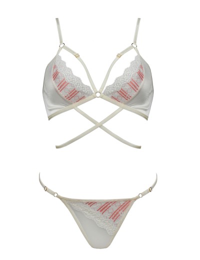 Сексуальный комплект CASMIR ELIZA SET, Цвет: экрю, Размеры: L/XL, изображение 5 Сексуальный комплект CASMIR ELIZA SET, Цвет: экрю, Размеры: L/XL, изображение 5
