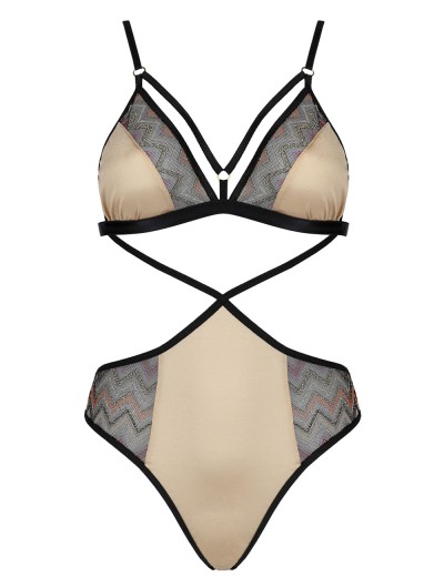 Открытое боди CASMIR INDILA BODY, Цвет: золотой, Размеры: L/XL, изображение 4