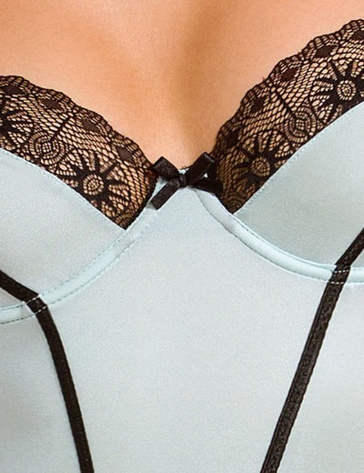 Атласный корсет + стринги CASMIR SIDRA CORSET, Цвет: мята, Размеры: L/XL, изображение 5