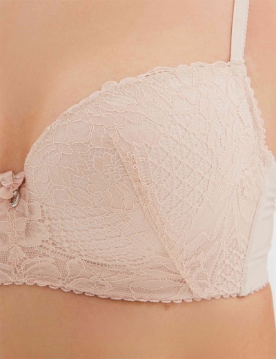 Бюстгальтер балконет Elli 5000 серебристый пион, Цвет: серебристый пион, Размеры: 75C, изображение 2