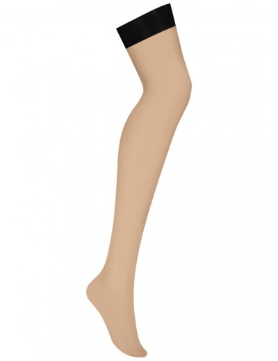 Чулки под пояс Obsessive S814 телесный, Цвет: телесный, Размеры: S/M, изображение 4