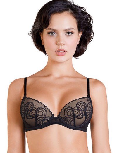 Бюстгальтер балконет Mioocchi NICOLE 7771 nero, Цвет: nero (черный), Размеры: 70B, изображение 3