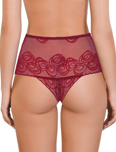 Трусы бразилиана высокие Mioocchi NICOLE 7872 rosso, Цвет: rosso (красный), Размеры: S, изображение 2