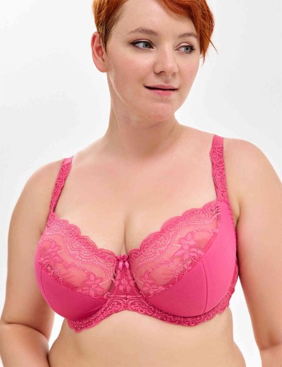 Бюстгальтер полумягкий VOVA SNEJANNA B54023 кармин, Цвет: кармин, Размеры: 75C, изображение 3