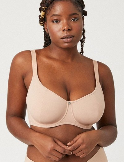 Бюстгальтер-минимайзер мягкий Ysabel Mora 10026 ESSENTIALS телесный, Цвет: телесный, Размеры: 100D, изображение 4