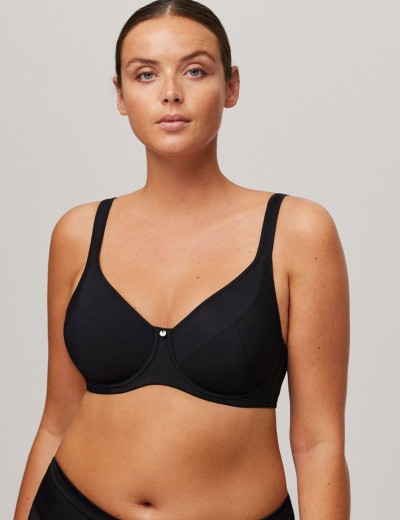 Бюстгальтер-минимайзер мягкий Ysabel Mora 10047 ESSENTIALS черный, Цвет: черный, Размеры: 85D, изображение 3