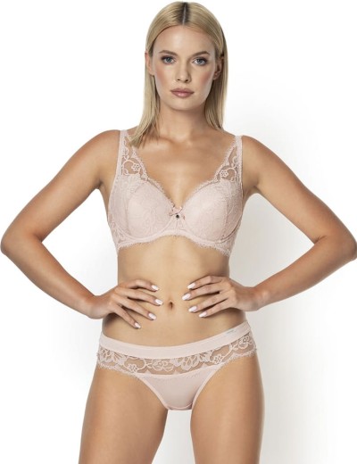 Трусики бразилиана Nipplex CARLA BRAZYLIANY, Цвет: пудра, Размеры: L, изображение 2