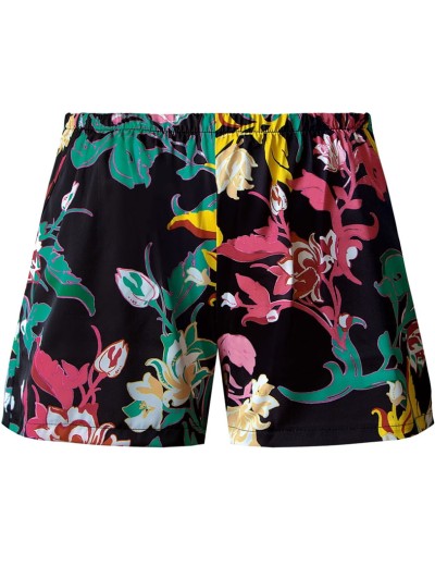 Шорты и топ из атласа Nipplex CLARISA PAJAMAS, Цвет: черный, Размеры: M, изображение 5