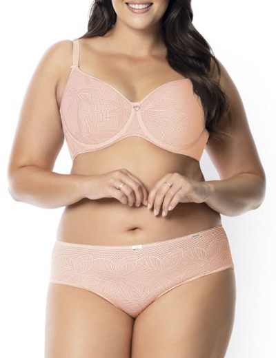 Бюстгальтер минимайзер с кружевом Nipplex COCO U minimizer, Цвет: пудра, Размеры: 90E, изображение 2