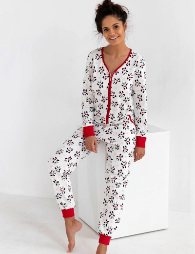 Домашний комбинезон Sensis PANDA KOMBINEZON, Цвет: белый, Размеры: L/XL, изображение 2