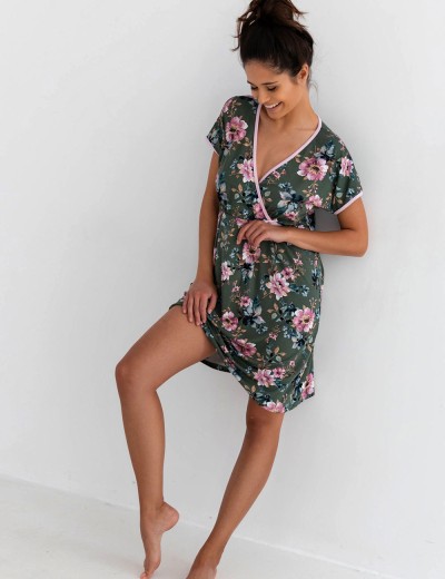 Ночная сорочка из вискозы Sensis ROSE PINK KOSZULA, Цвет: зеленый, Размеры: S, изображение 2