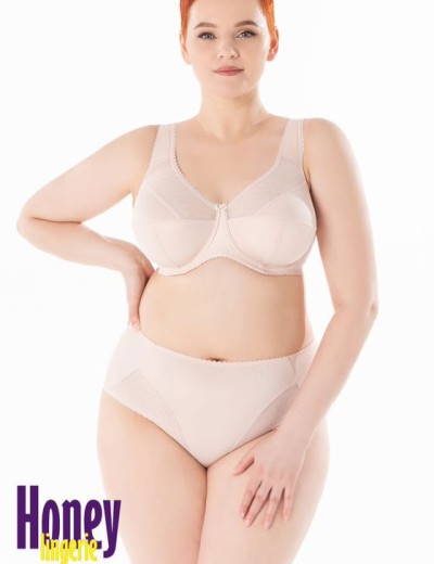 Бюстгальтер мягкий с бретелями повышенного комфорта Honey H26-15-L крем-брюле, Цвет: крем-брюле, Размеры: 100B, изображение 2