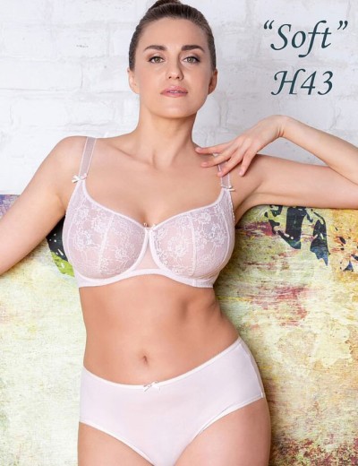 Мягкий кружевной бюстгальтер балконет Honey H43-21-L белый, Цвет: белый, Размеры: 75H, изображение 2