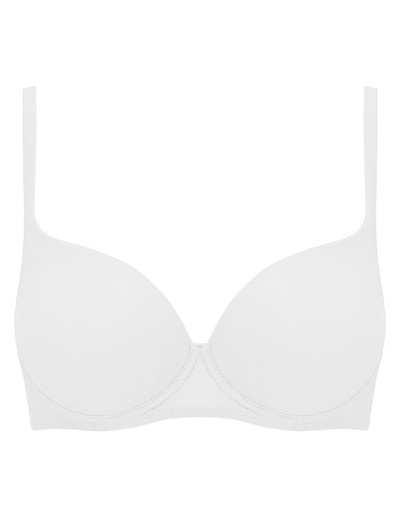 Гладкий бюстгальтер балконет Lormar PLUNGE SOFT bianco, Цвет: bianco (белый), Размеры: 85D, изображение 2